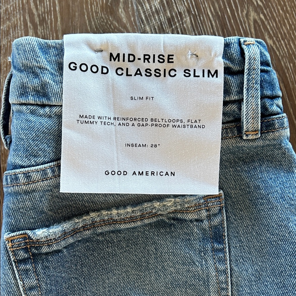 Good American Mid Rise Good Classic Slim - Picture 7 of 7